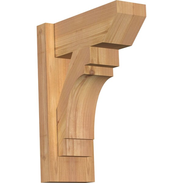 Ekena Millwork Merced Slat Smooth Outlooker, Western Red Cedar, 5 1/2"W x 12"D x 16"H OUT06X12X16MRC06SWR - main